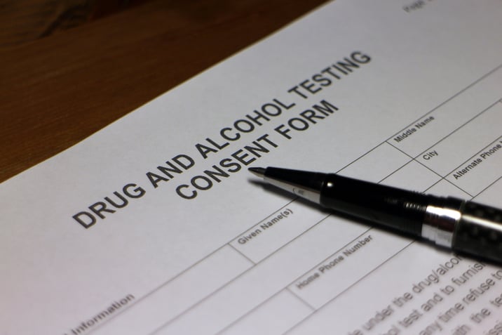 Drug and Alchol Testing Form