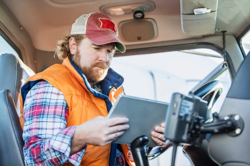 truck driver laptop